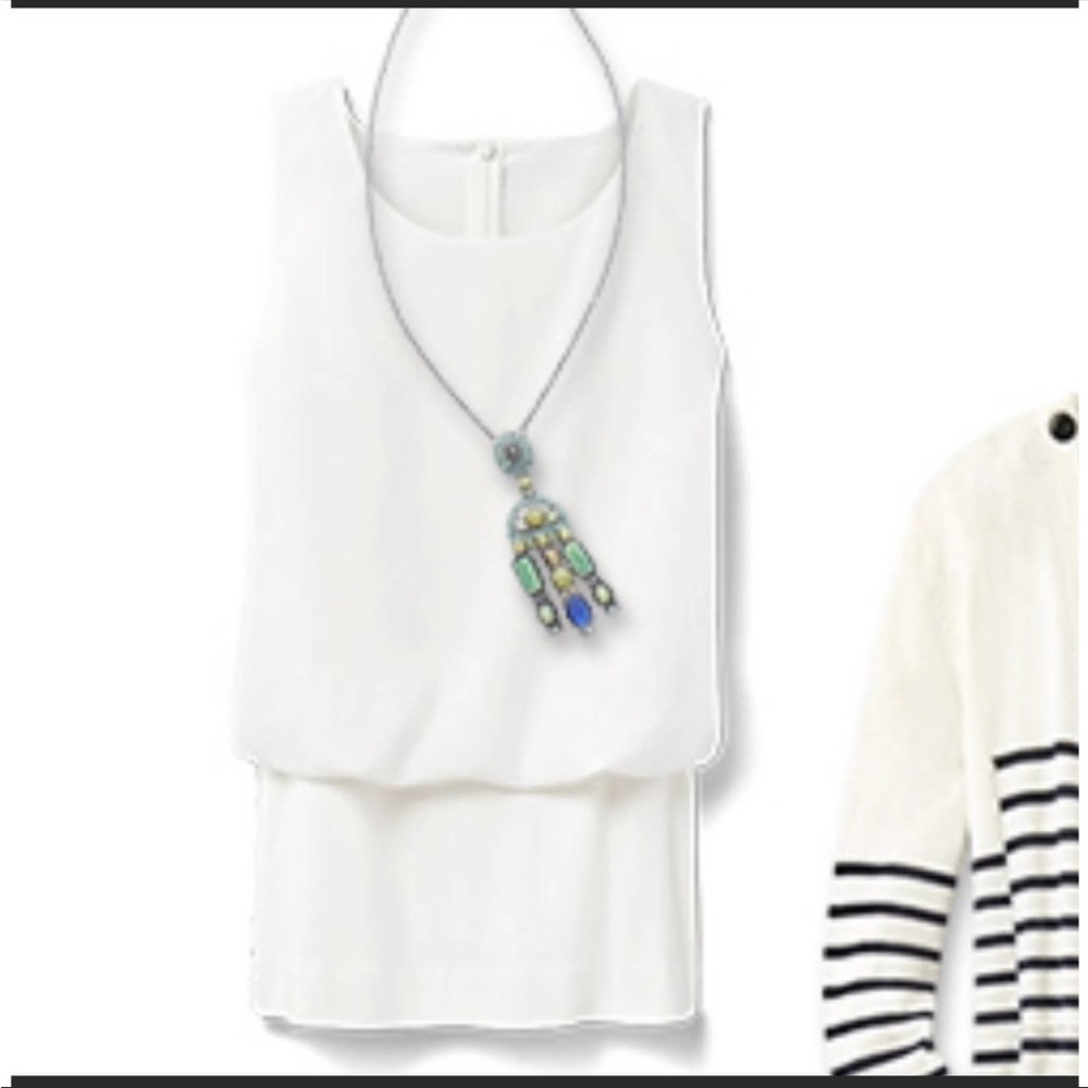CAbi white Indulgence tank #5226, size S